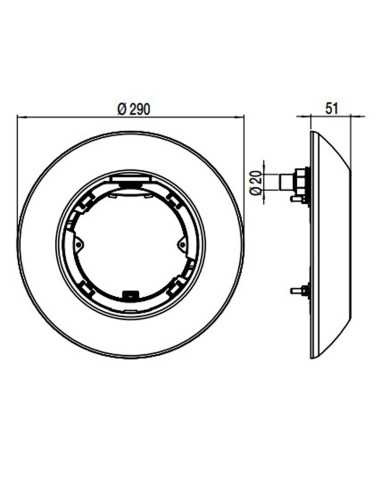 Foco piscina hormigon ASTRAL proyector...