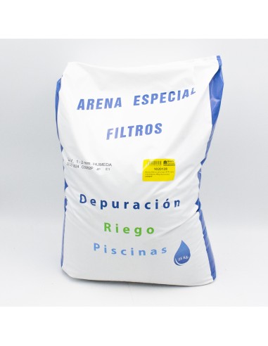 Arena filtros piscinas ATP silex 1.0-2.0mm 25kg humedad C0092P