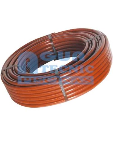 Tubo PE  goteo 16 mm (rollo   25 mt) marron