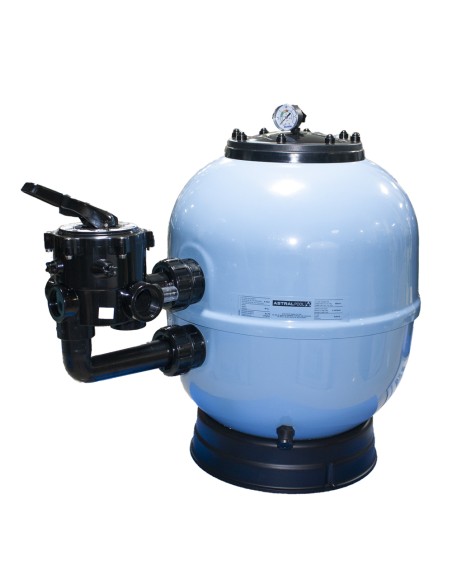 Filtro piscina ASTRAL Ice azul 500mm 10m3/h c/valvula lateral 73179CP (73179-0100+09738)