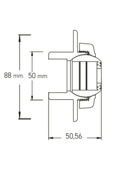 Boquilla impulsion piscina SUPERPOOL D.50mm PN10 blanca EMX-250-0020