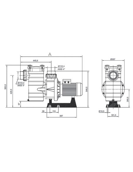 Bomba piscina HAYWARD HCP4200   7.50cv tf IE3   HCP42753E (antigua KAL) 011654339222