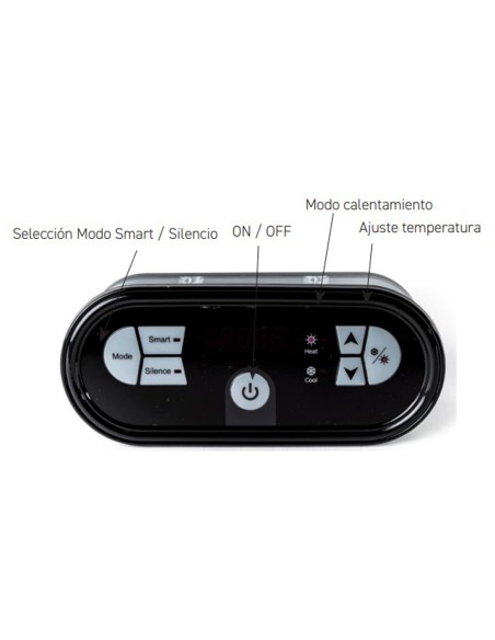 Bomba calor piscinas POOLSTYLE Step Inverter 16.5kw mf GHD-150-0297 solo calor